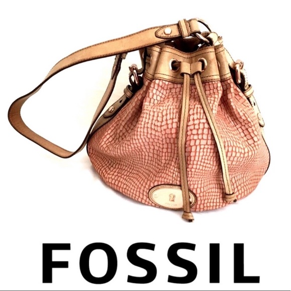 Fossil Handbags - Fossil | Women’s Leather Snakeskin Bucket Bag